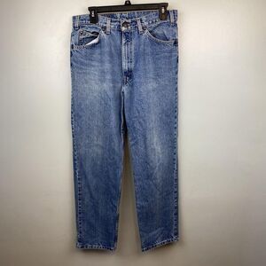 Vintage Levis 540 Relaxed Jeans Mens 33x30 Blue Denim Made USA‎ 90s Brown Tab